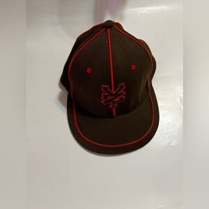 Zoo York fitted Dad baseball hat size S /M made in Dominican Republic brown